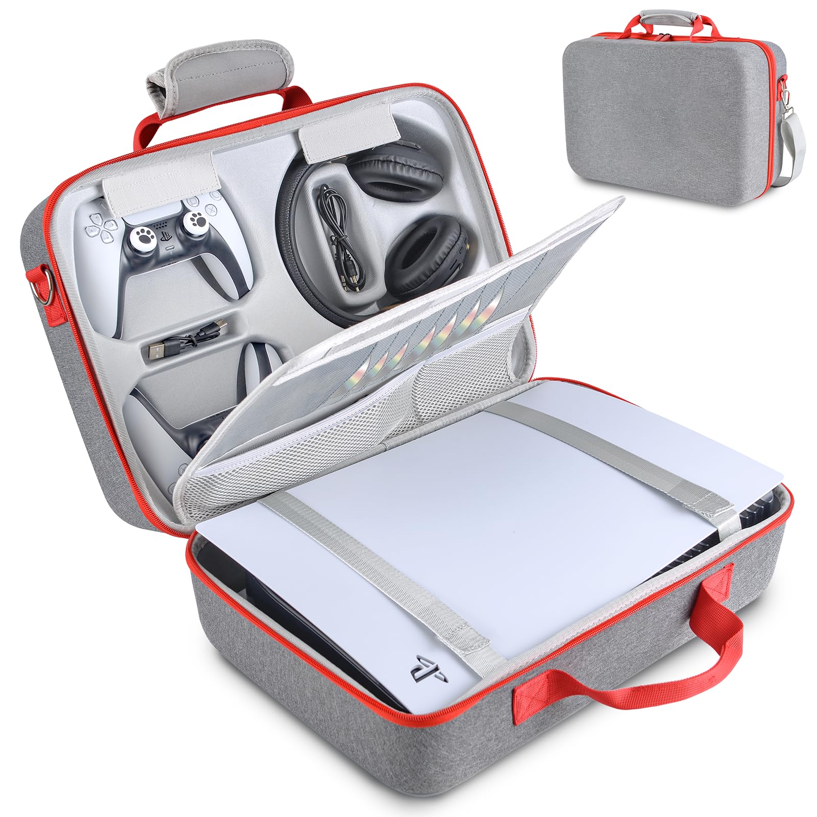 Amazon.com: MOCADIA Travel Case for Ps5 , Hard Shell Carrying Case